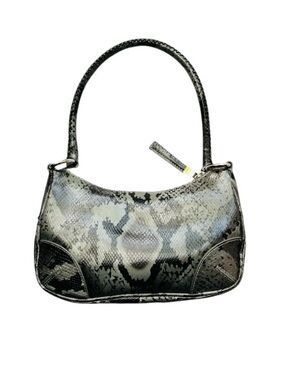 Nine West NWOT Snake-Print Shoulder Bag in Black and Gray